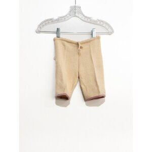 Empress Baby Pants Toddler Girls Ivory Cotton Bottoms Pull On Knit Solid 12-18M